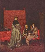 Gerard ter Borch the Younger Paternal Admonition oil painting